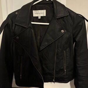 cupcakes & cashmere vegan leather jacket worn once